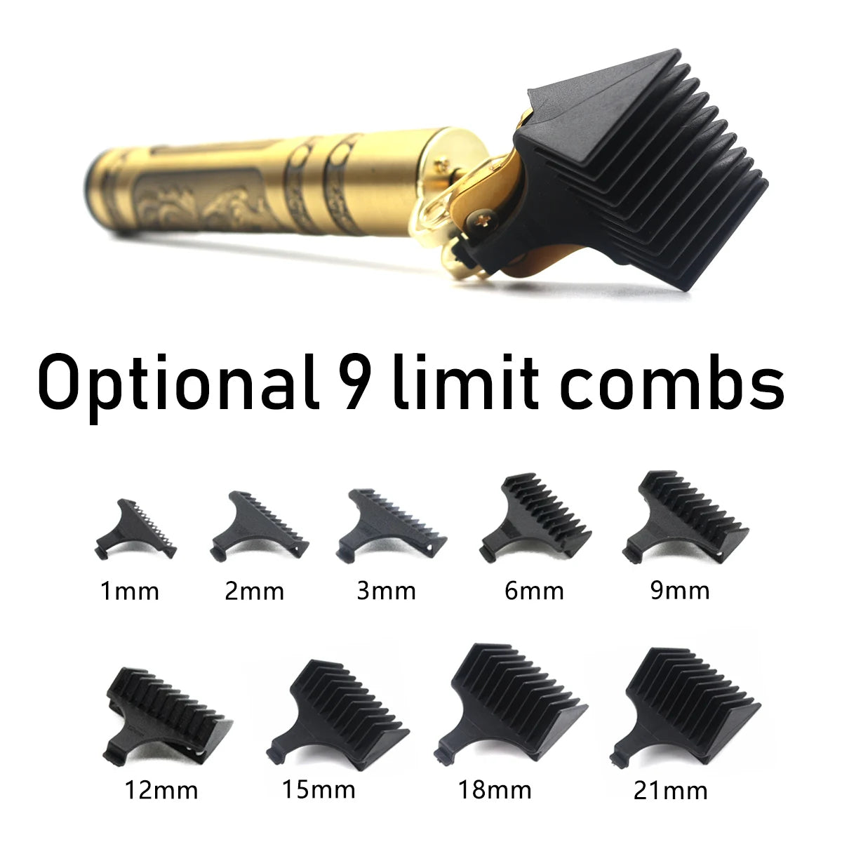 Black Color Rechargeable T9 Trimmer & Electric Hair Clipper, Beard Trimmer