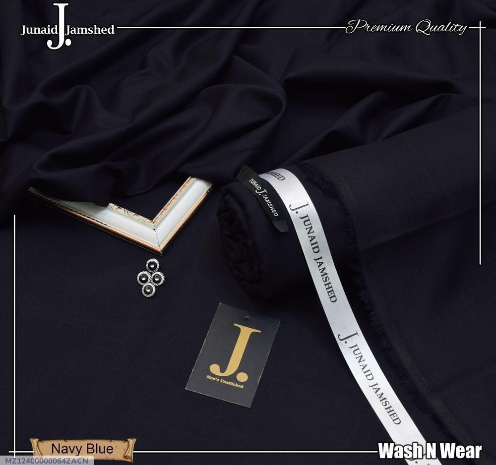 Junaid Jamshed Men's Wash & Wear Plain Suit